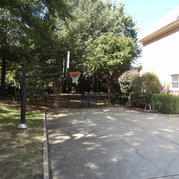 Bill K's Pro Dunk Gold Basketball System on a 45x28 in Charlotte, NC