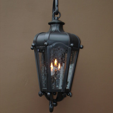 Custom Gas Lanterns installed in Newport Beach, CA