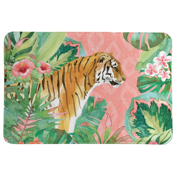 Tiger in the Jungle Memory Foam Rug, 2'x3'