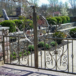 double swing iron gates - Home Fencing And Gates