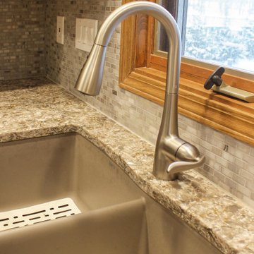 Kitchen Remodel with Painted Ember Glaze Cabinetry by Waypoint Livingspaces