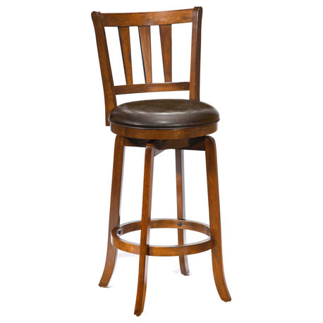 Hillsdale Presque Isle Wood Bar Height Swivel Stool