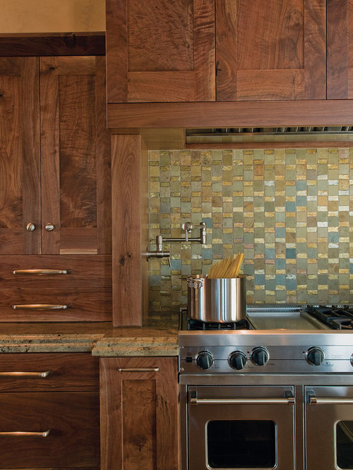 Rustic Kitchen Pantry Design Ideas, Renovations & Photos with Medium