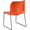 Hercules Series 880 lb. Capacity Orange Full Back Contoured Stack Chair