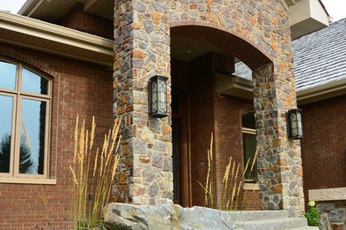 Small trendy entryway photo in Edmonton