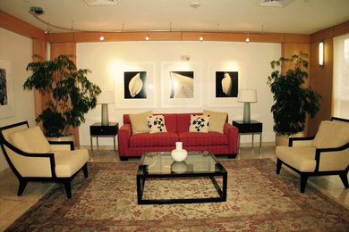 Trendy home design photo in Miami