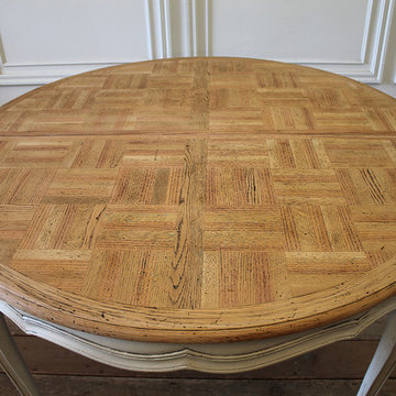 20th Century French Provincial Parquetry Dining Table