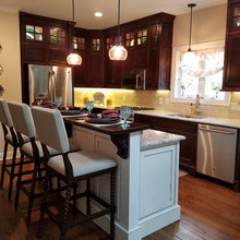 kitchen glass top cabinets