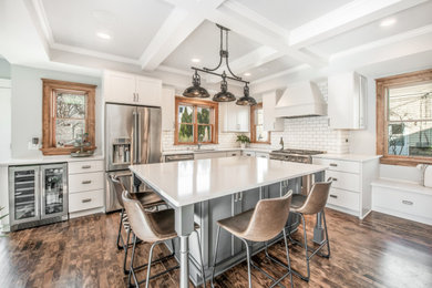 Example of a transitional kitchen design in Milwaukee