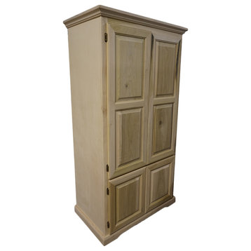 Double Wide Kitchen Pantry Cabinet, Unfinished