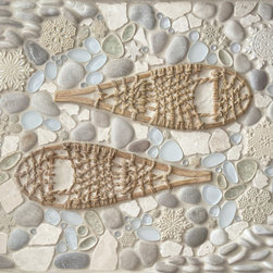 A Walk in the Snow | Snow Dog Collection - Mosaic Tile