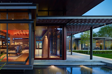 Example of a trendy exterior home design in Seattle