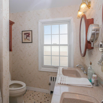 Charming Bathroom and New Window with Grilles