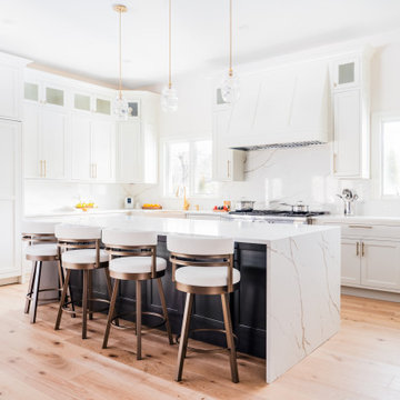 Modern White Open Kitchen