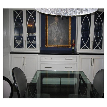 Pure White Dining Cabinetry