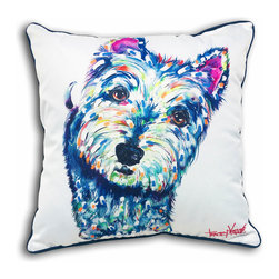 Westie Indoor/Outdoor Cushion Covers - Outdoor Cushions And Pillows