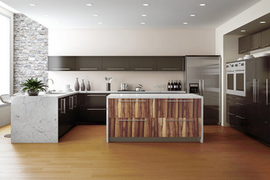 Minimalist kitchen photo in Denver