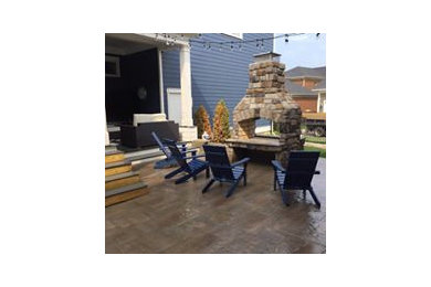Stone Fireplace