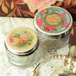 Victoriana Vanity Jars - Bathroom Accessories