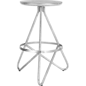 Galexia Counter Stool, Silver, Leaf