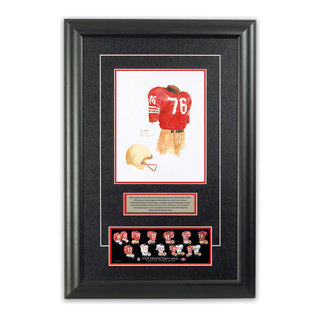 Louisville Cardinals Vintage Football Art Metal Print by Joe