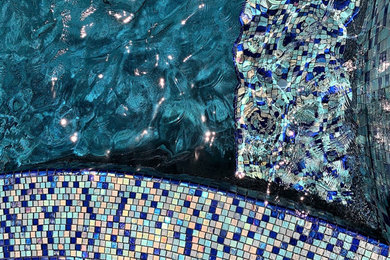 Oceanside Mosaic Glass Pool Tile