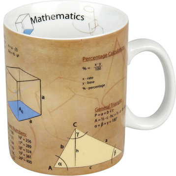 Mugs of Knowledge, Math, Set of 4