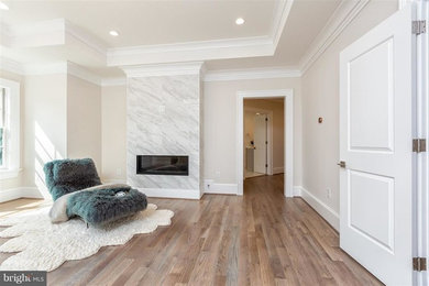 Example of a trendy bedroom design in DC Metro