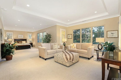 Transitional bedroom photo in Orange County