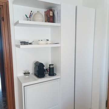 Cucina Laccato Opaco Bianco c/Neolith e Magnetolab