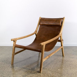 Leather Sling Chair - Armchairs and Accent Chairs