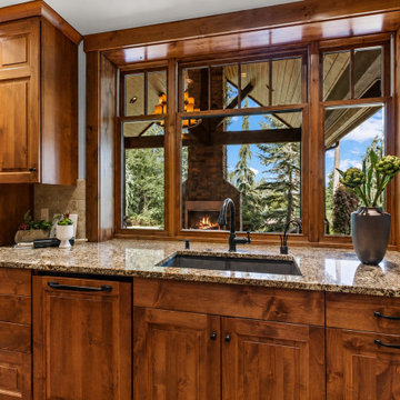 Woodinville Northwest Craftsman Lodge Custom Home at Echo Falls Golf Course