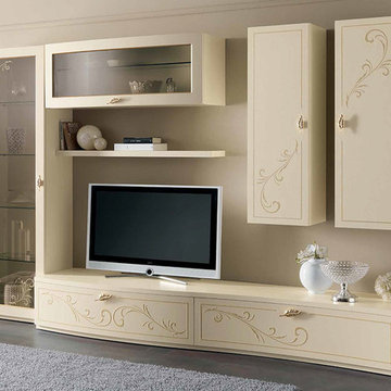 Italian Wall Unit Prestige Liberty 107 Ivory by Spar - $7,999.00