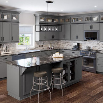 Gray Shaker Cabinets