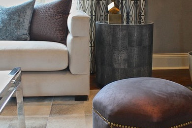 Transitional home design photo in Chicago