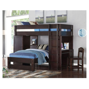 37495hf Acme Furniture Lars Wenge Twin/twin Loft Bed (6carton)