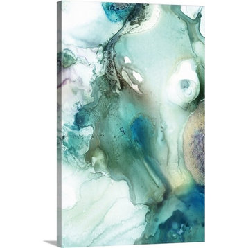 "Mint Bubbles IV" Wrapped Canvas Art Print, 32"x48"x1.5"
