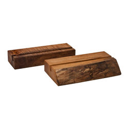 Reclaimed Wood iPad Stands - Home Electronics