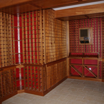 Ribbon Mahogany Wine Room
