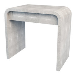 Furniture Design Link (design and photo real rendering) - Shagreen Bedside Table - Side Tables And End Tables