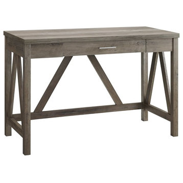 46" Wood A-Frame Desk - Gray Wash