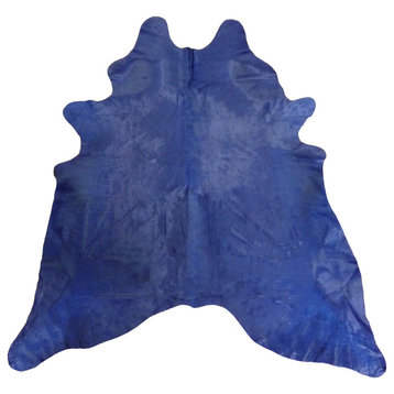 Navy Dyed Large Brazilian Cowhide
