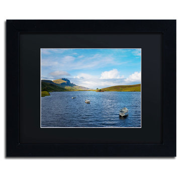 'Lake Leathan' Matted Framed Canvas Art by Philippe Sainte-Laudy