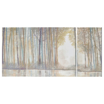Madison Park 3-Piece Forest Reflections Gel Coated Canvas Set