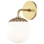Mitzi by Hudson Valley Lighting - Paige Bath Light, Aged Brass Finish - We get it. Everyone deserves to enjoy the benefits of good design in their home, and now everyone can. Meet Mitzi. Inspired by the founder of Hudson Valley Lighting's grandmother, a painter and master antique-finder, Mitzi mixes classic with contemporary, sacrificing no quality along the way. Designed with thoughtful simplicity, each fixture embodies form and function in perfect harmony. Less clutter and more creativity, Mitzi is attainable high design.