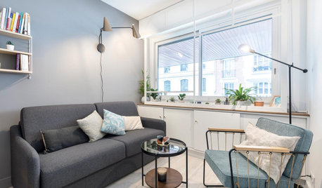 Avant/Après : À Paris, un studio de 13 m2 tout en arrondis
