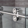 Langham 44-48"x33 7/16"x75" Completely Frameless Sliding Shower Enclosure