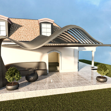 Outdoor Barbeque Area and Indoor Open Fireplace