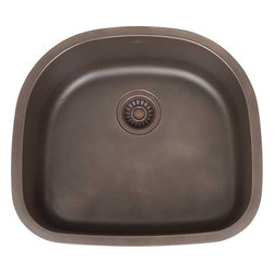 Artisan Fleur-De-Lis Series Undermount 23'' x 21'' Single Bowl FDL-LM2321-D9 - Kitchen Sinks