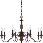 Quoizel - Quoizel Holbrook Eight Light Chandelier HK5008TC - Eight Light Chandelier from Holbrook collection in Tuscan Brown finish. Number of Bulbs 8. Max Wattage 60.00 . No bulbs included. The Holbrook collection is Americana at its finest. It features a Tuscan Brown finish that is warm and compliments the simplicity of this collection. No UL Availability at this time.
